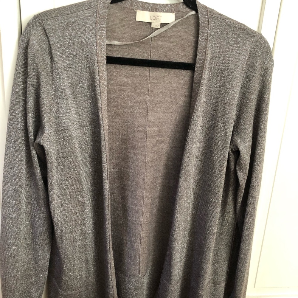 Loft cardigan with shimmer .